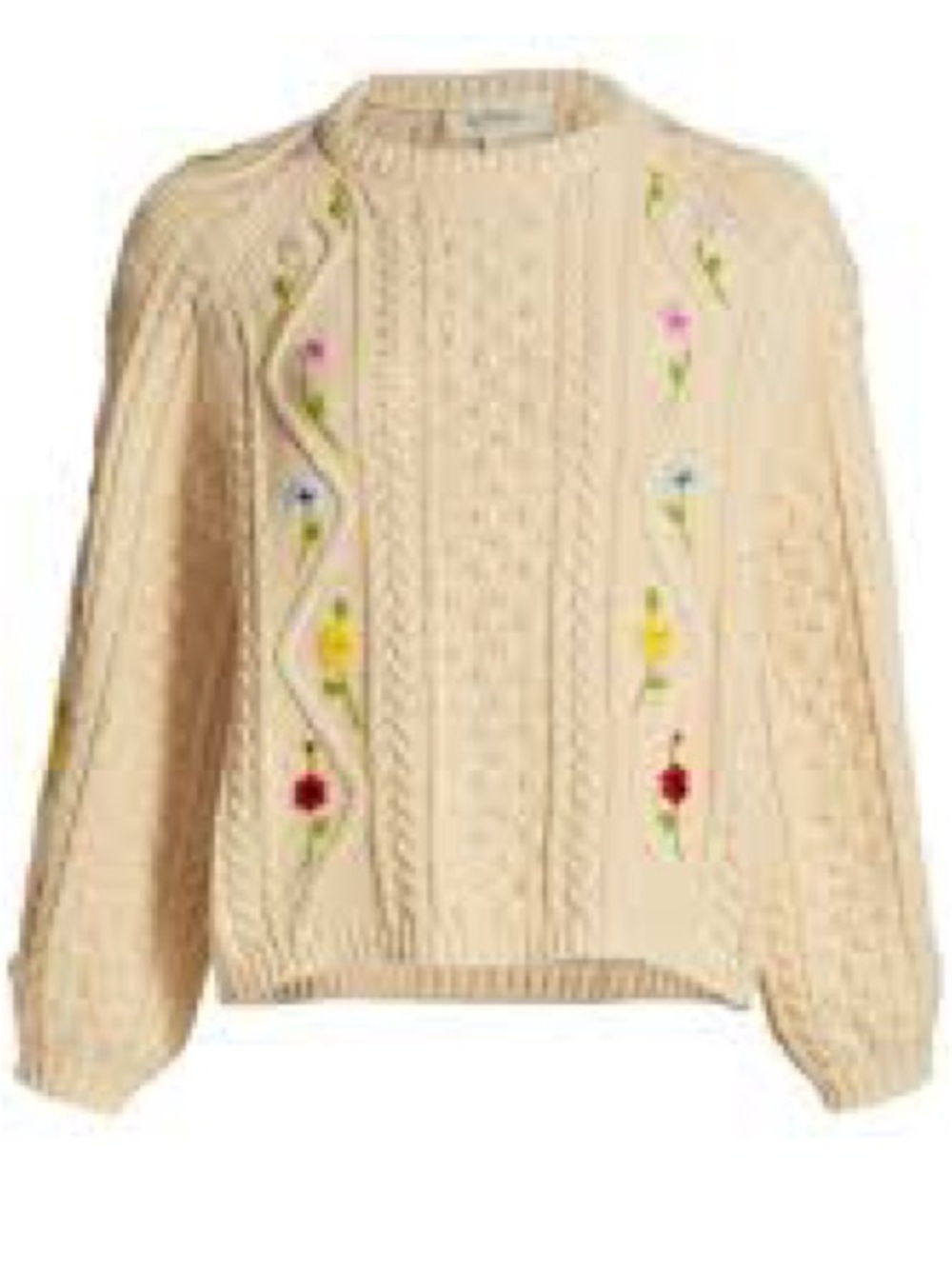 The Great Floral Cable Knit Sweater - Picture 8 of 9